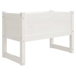 vidaXL Jardinière Blanc 78x40x52 cm Bois massif de pin