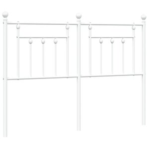 vidaXL Tête de lit de remplacement métal blanc 150 cm