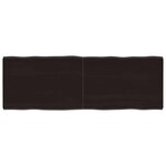 vidaXL Dessus de table bois massif traité bordure assortie