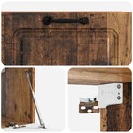 vidaXL Meuble TV mural Bois ancien 78 5 x 31 x 30 cm Bois d'ingénierie