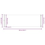 vidaXL Auvent latéral rétractable de patio 200x600 cm Rouge