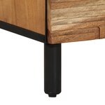vidaXL Buffets 2 Pièces Marron 60x33x75 cm Bois Massif d'Acacia
