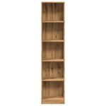 vidaXL Bibliothèque Chêne Artisian 40x24x176 cm Bois d'ingénierie
