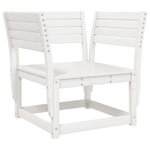 vidaXL Chaise de jardin blanc bois massif de pin