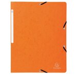 Chemise à élastique sans rabat carte lustrée 355gm2 - A4 - Orange EXACOMPTA