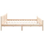 vidaXL Cadre de lit sans matelas bois massif 160x200 cm