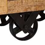 vidaXL Haut Armoire Marron 40 x 30 x 120 5 cm bois de manguier massif