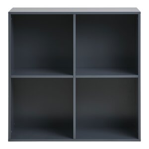 Etagère murale en bois peint gris foncé 69 x 30 x 69 cm