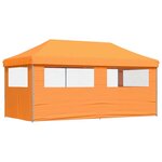 vidaXL Tente de réception pliable escamotable avec 3 parois latérales