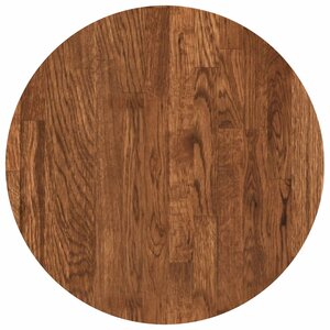 vidaXL Plateau de table Marron Clair Ø 40 x 4 cm Bois de chêne massif