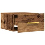 vidaXL Cabinet de chevet 2 Pièces Bois ancien 35 x 35 x 20 cm