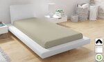 Drap housse en coton bio 160 x 200 cm - Beige