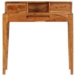 vidaXL Bureau avec tiroirs Bois massif 88 x 50 x 90 cm