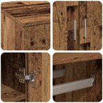vidaXL Highboard Bois Vieilli 80x39x178 cm