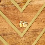 vidaXL Tables de chevet 2 Pièces marron et noir bois de manguier solide