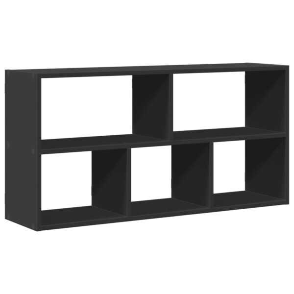 vidaXL Étagère murale noir 100x25x50 cm bois d'ingénierie