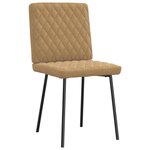 vidaXL Chaises à manger lot de 6 marron velours