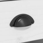 vidaXL Buffet BODO blanc et marron 115 5x43x200 5cm bois massif de pin