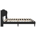 vidaXL Cadre de lit avec tête de lit Noir 200 x 200 cm Simili cuir