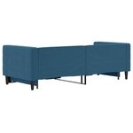 vidaXL Lit de jour avec gigogne sans matelas bleu 80x200 cm