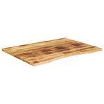 vidaXL Dessus de bureau avec courbe 110x80x2 5 cm manguier massif brut