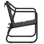 vidaXL Salon de jardin avec coussins 3 Pièces anthracite acier