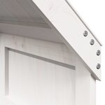 vidaXL Lit superposé sans matelas blanc 90x190 cm bois de pin massif