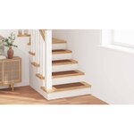 vidaXL Marches d'escalier 15 Pièces Jaune 60 x 25 cm Polypropylène