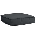vidaXL Set de coussins de palette 2 Pièces Noir 60 x 60 x 12 cm