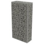 vidaXL Mur en gabion avec couvercles Acier galvanisé 50 x 20 x 100 cm
