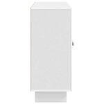 vidaXL Buffet Blanc brillant 89 x 34 5 x 80 cm Bois d'ingénierie