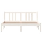 vidaXL Cadre de lit sans matelas blanc bois massif 140x200 cm
