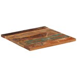 vidaXL Dessus de table carré 60x60 cm 25-27 mm Bois de récupération