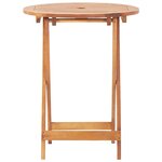 vidaXL Ensemble de bistro 3 Pièces taupe tissu et bois massif