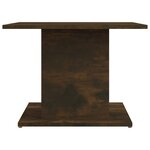 vidaXL Table basse chêne fumé 55 5x55 5x40 cm bois d'ingénierie