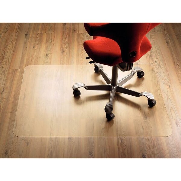 Tapis de sol transparent antistatique pour sols lisses 90 x 120 cm