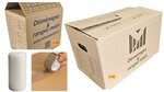 Kit Déménagement Studio T1 - Cartons et Fournitures Prêts à Emballer - Pack Complet Petit Logement - Fabriqué en France