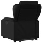 vidaXL Fauteuil inclinable de massage Noir Similicuir