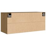 vidaXL Armoire murale Marron miel 80x30x35 cm Bois de pin massif