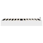 vidaXL Cadre de lit ottoman avec stockage Blanc 193 x 120 x 25 cm