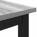 vidaXL table Gris Sonoma 100 x 50 x 76 5 cm Bois d'ingénierie et acier