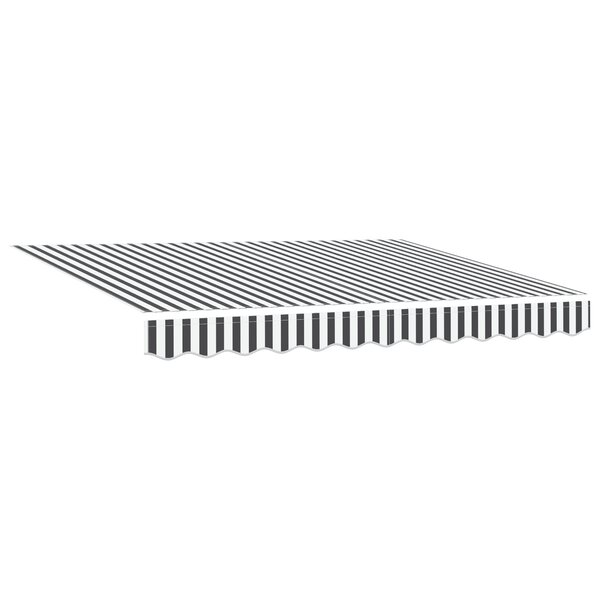 vidaXL Tissu de remplacement pour auvent pour cadre de 3 5x2 m anthracite et blanc