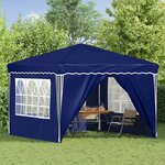 vidaXL Tente de fête pop-up 288 x 288 x 245 cm Bleu Tissu Oxford