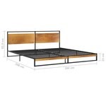 vidaXL Cadre de lit Métal 200x200 cm