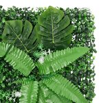  vidaXL Clôture à plantes artificielles 6 Pièces vert 40x60 cm