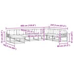 vidaXL Ensemble de canapés d'extérieur 8 pc Blanc et anthracite