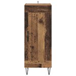 vidaXL Buffet Bois Ancien 34 5 x 34 x 90 cm Bois d'ingénierie et fer