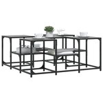 vidaXL Table basse sonoma gris 91x91x40 cm bois d'ingénierie