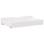 vidaXL Tiroirs sous le lit 2 Pièces blanc 95x55x17 cm bois de pin massif