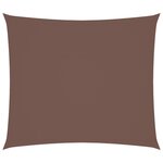 vidaXL Voile de parasol tissu oxford rectangulaire 2x2 5 m marron